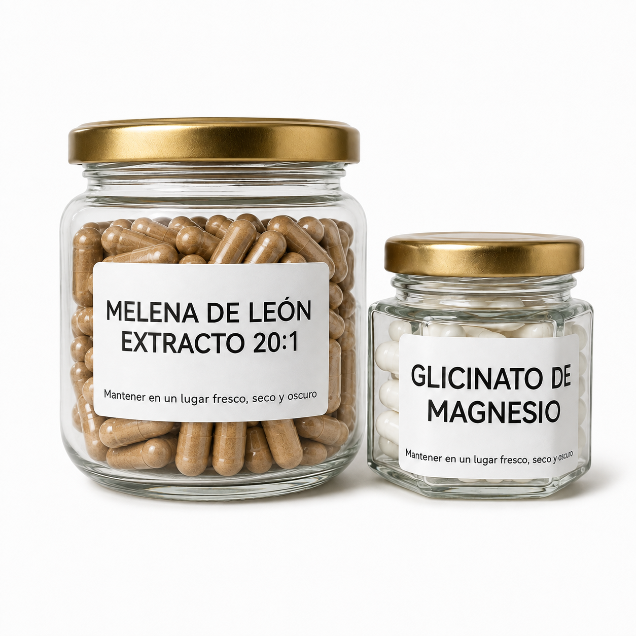 Melena de León 120 cáps + Glicinato de Magnesio 15 cáps de cortesía