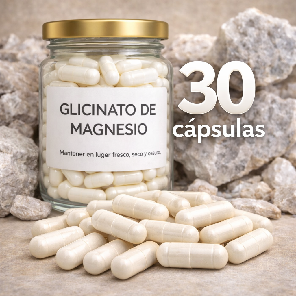 Glicinato de Magnesio - 30 Cápsulas