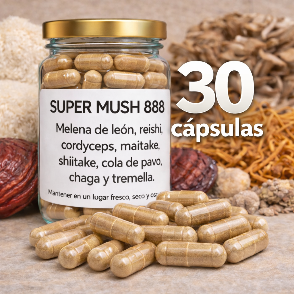 Super Mush 8 Hongos - 30 Cápsulas
