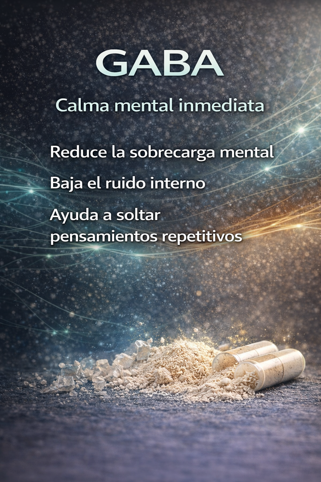 Dúo Calma Activa – GABA + Ashwagandha 500 mg | 60 Cápsulas