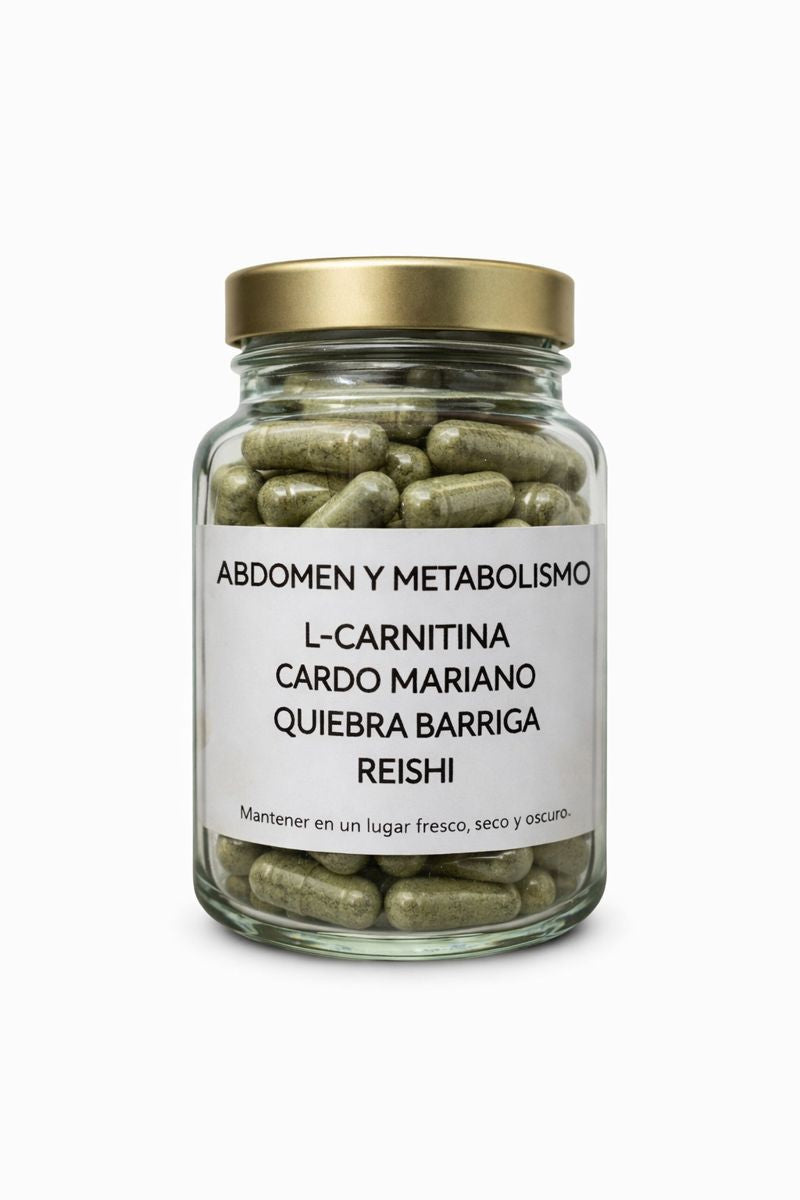 L-Carnitina + Cardo Mariano + Quiebra Barriga + Reishi 60 Cápsulas