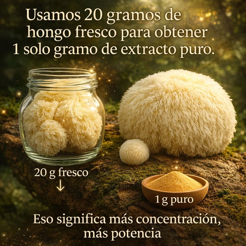 Melena De León extracto 20:1 - 30 Cápsulas