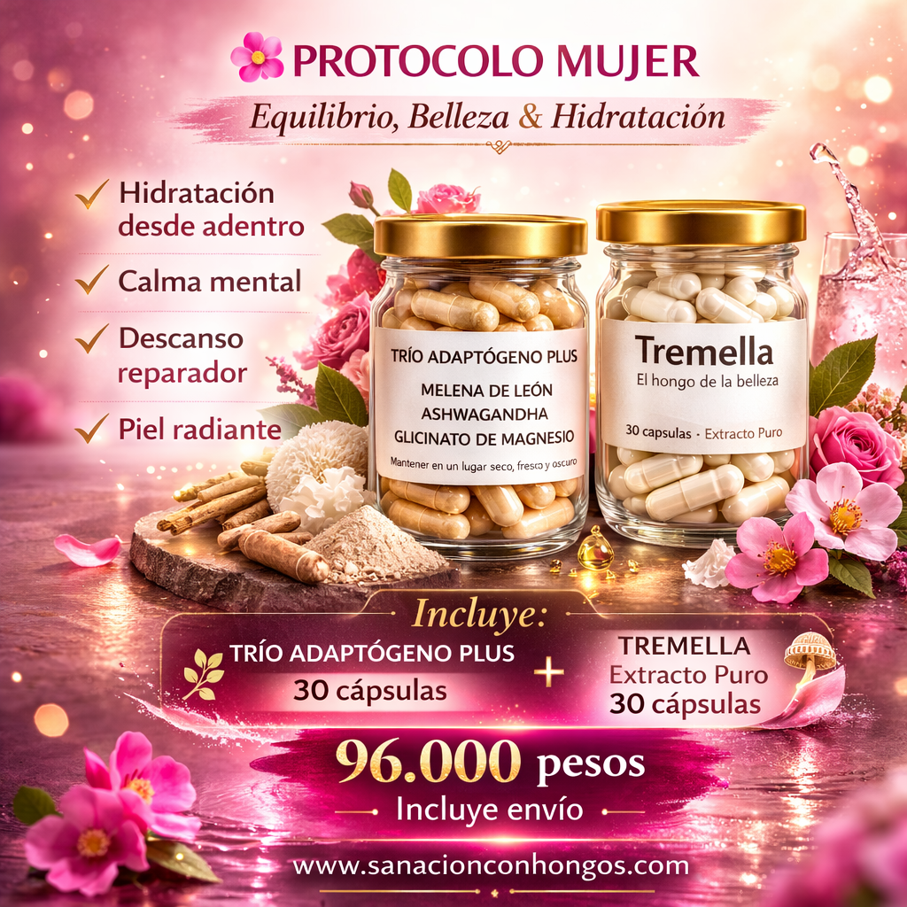Protocolo de Inicio - Combo Adaptógeno Antiestrés e Hidratación (30+30 cápsulas)
