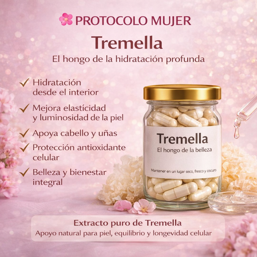 Combo Adaptógeno Antiestrés e Hidratación - Melena de León 20:1 + Ashwagandha + Magnesio + Tremella