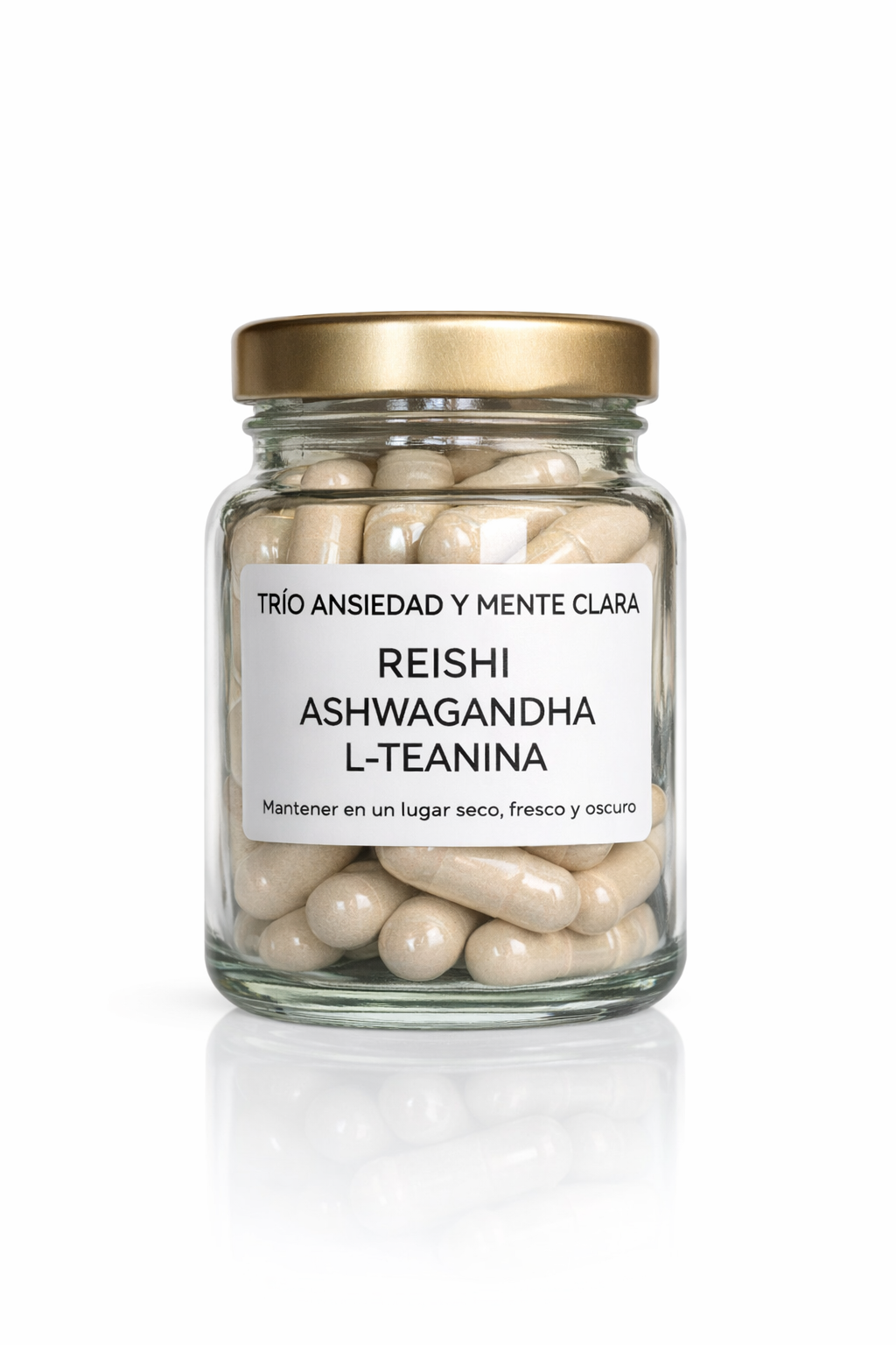 Trío Ansiedad y Claridad Mental – Reishi, Ashwagandha y L-teanina