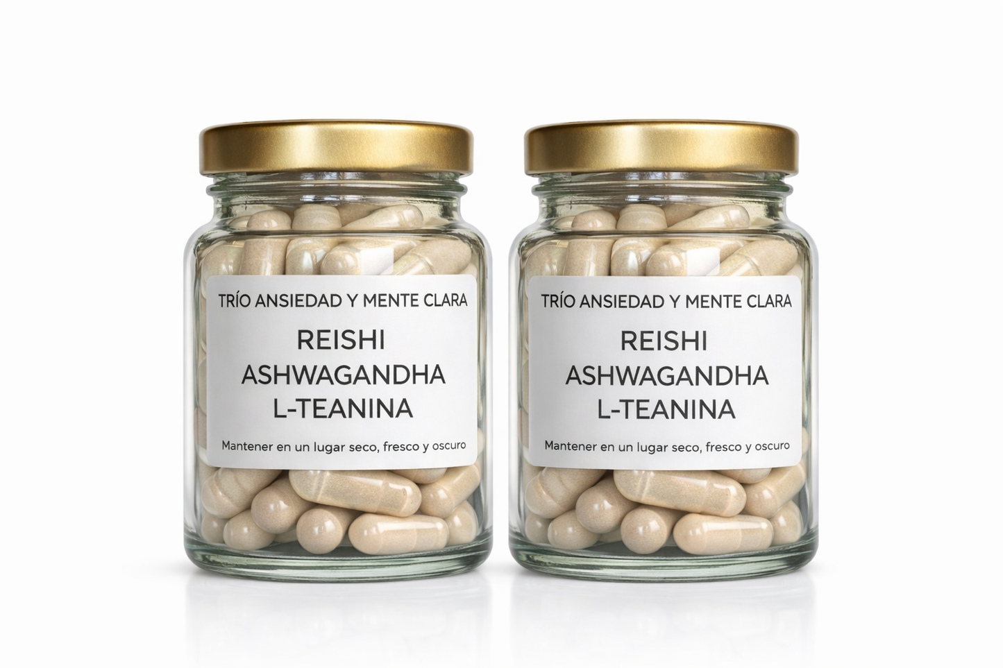 Trío Ansiedad y Claridad Mental – Reishi, Ashwagandha y L-teanina