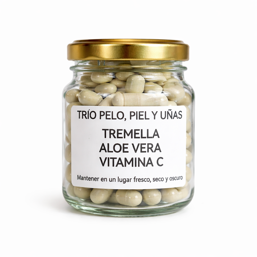 Tremella Aloe Vera y Vitamina C - Pelo, Piel y Uñas - 30 Cápsulas