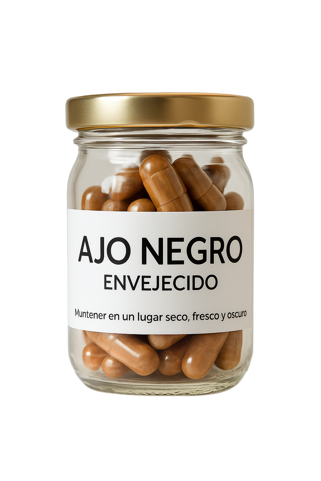 Ajo Negro Envejecido - Extracto Puro 60 Cápsulas 300mg