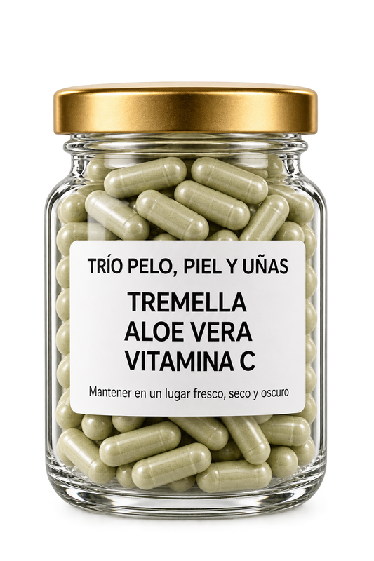Tremella Aloe Vera y Vitamina C - Pelo, Piel y Uñas - 60 Cápsulas