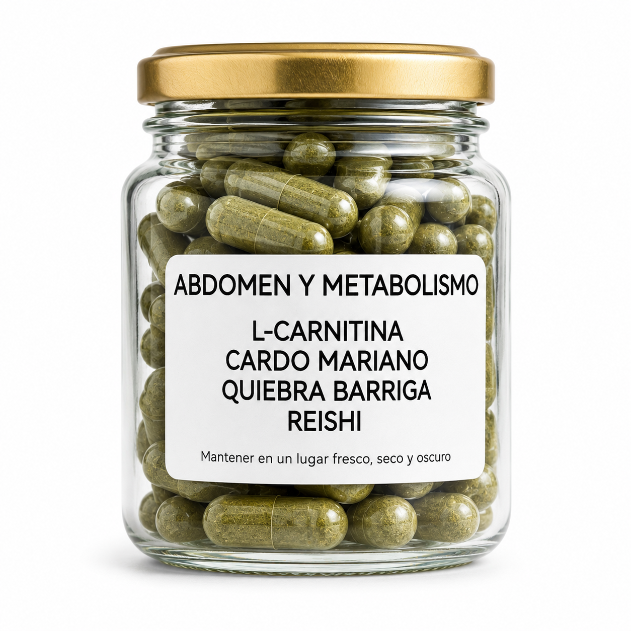 L-Carnitina + Cardo Mariano + Quiebra Barriga + Reishi 60 Cápsulas