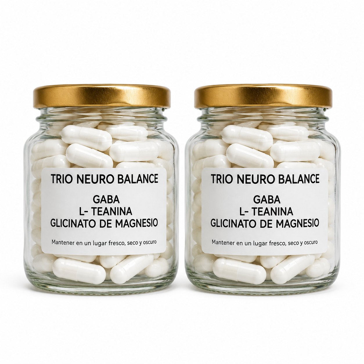 Trío NeuroBalance - GABA, L-Teanina y Glicinato de Magnesio