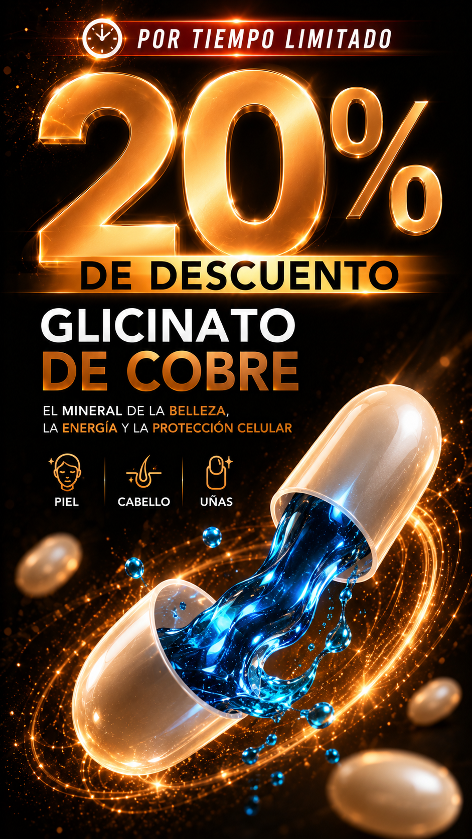 Glicinato de Cobre - El mineral de la belleza