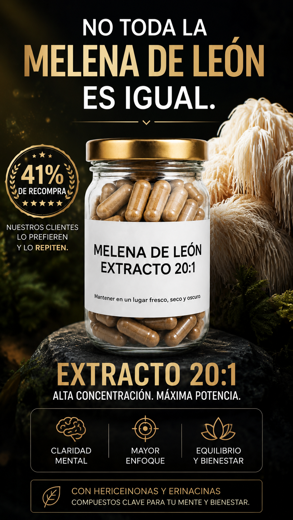 Melena De León Extracto 20:1
