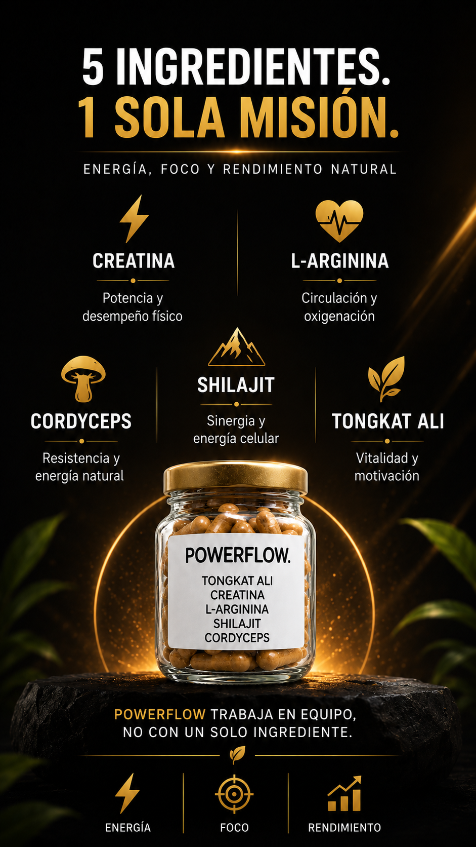 PowerFlow — Energía, Foco y Rendimiento | 60 Cápsulas