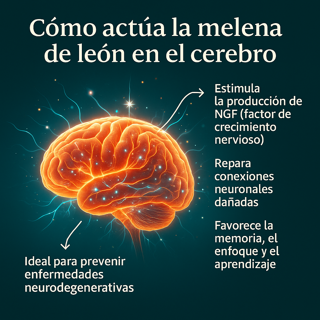 Melena De León extracto 20:1 120 Cápsulas