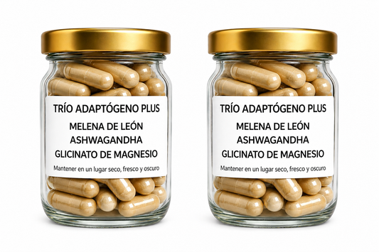 Melena de León, Ashwagandha y Glicinato de Magnesio - 120 Cápsulas