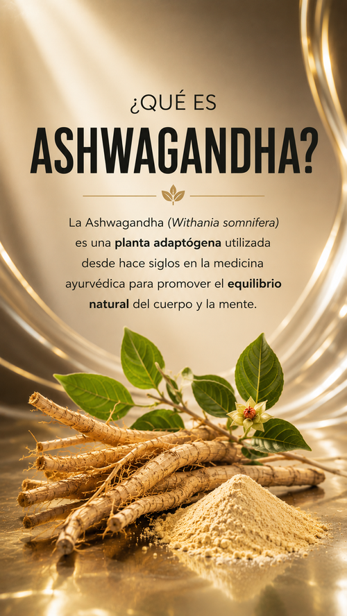 Ashwagandha Cápsulas - Equilibrio Natural- Withanólidos activos