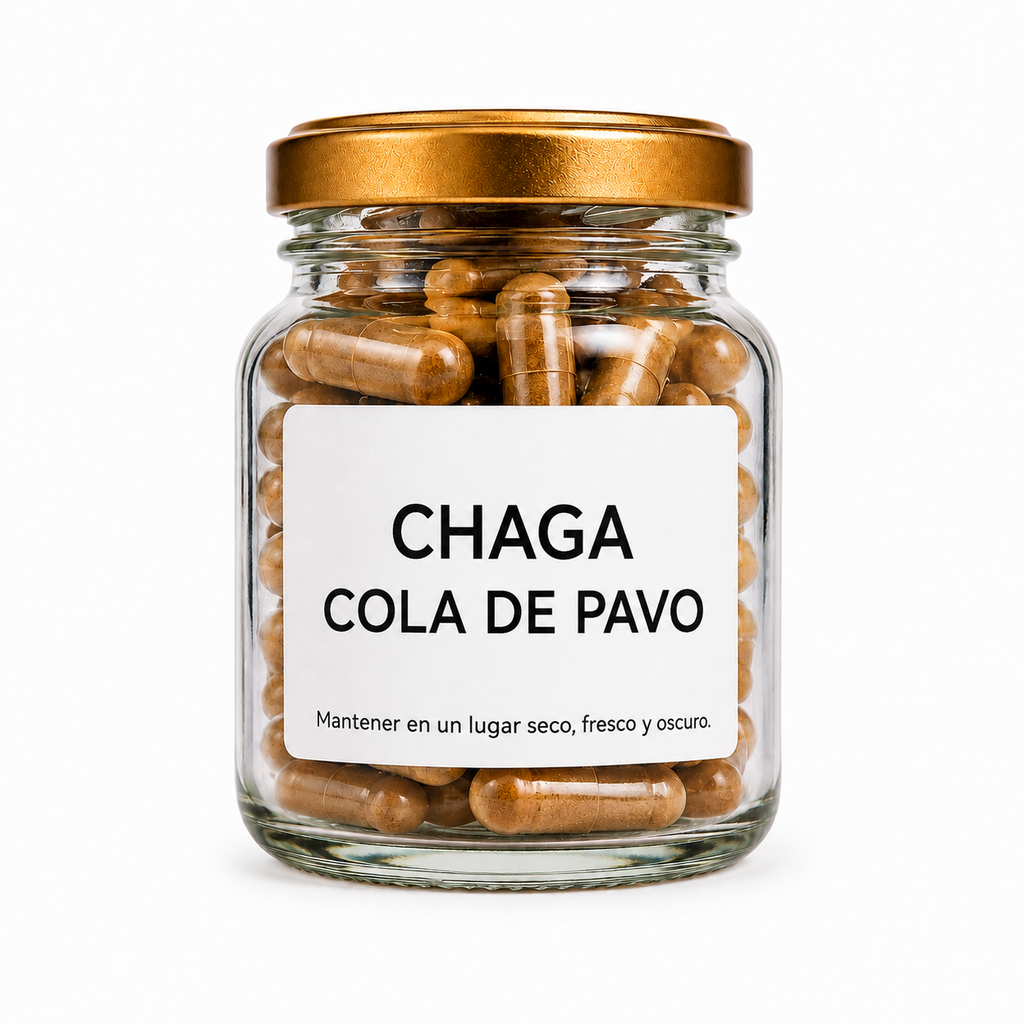 Duo Hongos Cola de Pavo y Chaga, extractos puros.