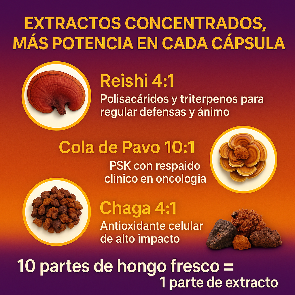 Trio Mush Anticancer - 60 Cápsulas