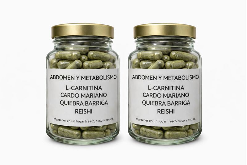 Fórmula Abdomen & Metabolismo 120 Cápsulas + Regalo 50g Leche Dorada con Melena de León