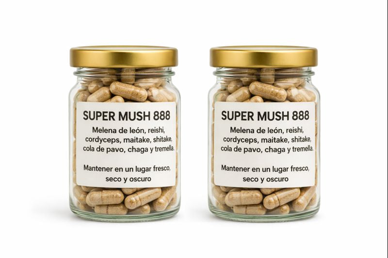 Super Mush 8 Hongos - 120 Cápsulas + 30 GRATIS