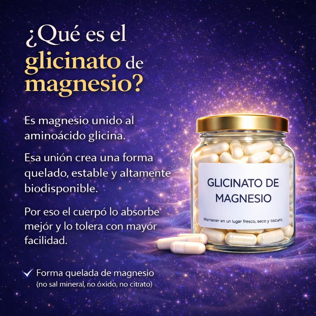 Glicinato de Magnesio - 60 Cápsulas