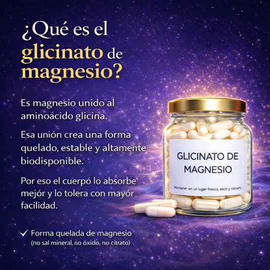 Glicinato de Magnesio - 60 Cápsulas