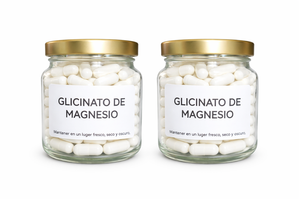 Glicinato de Magnesio - 120 Cápsulas