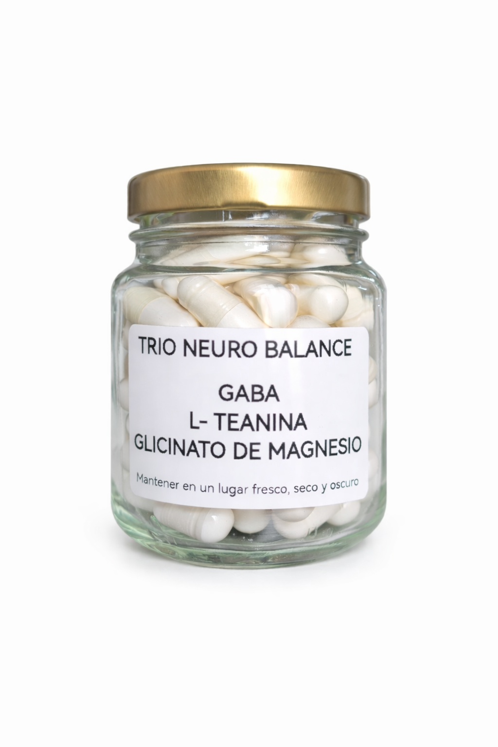 Trío NeuroBalance - GABA, L-Teanina y Glicinato de Magnesio 30 cápsulas