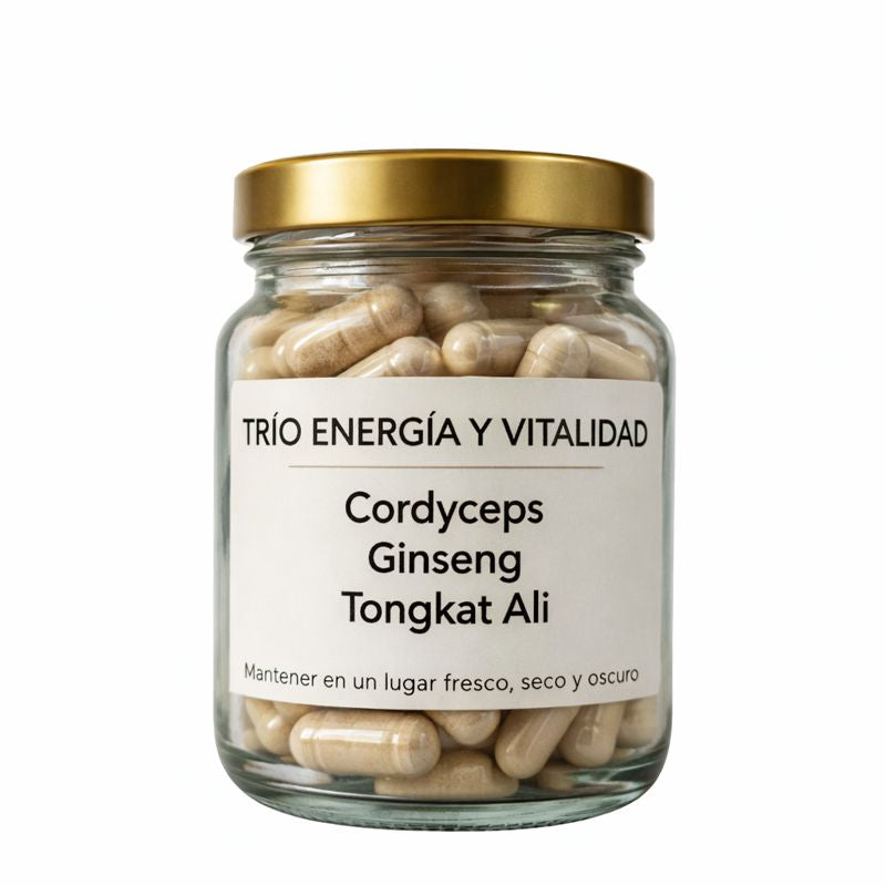 Cordyceps + Ginseng + Tongkat Ali - 60 Cápsulas