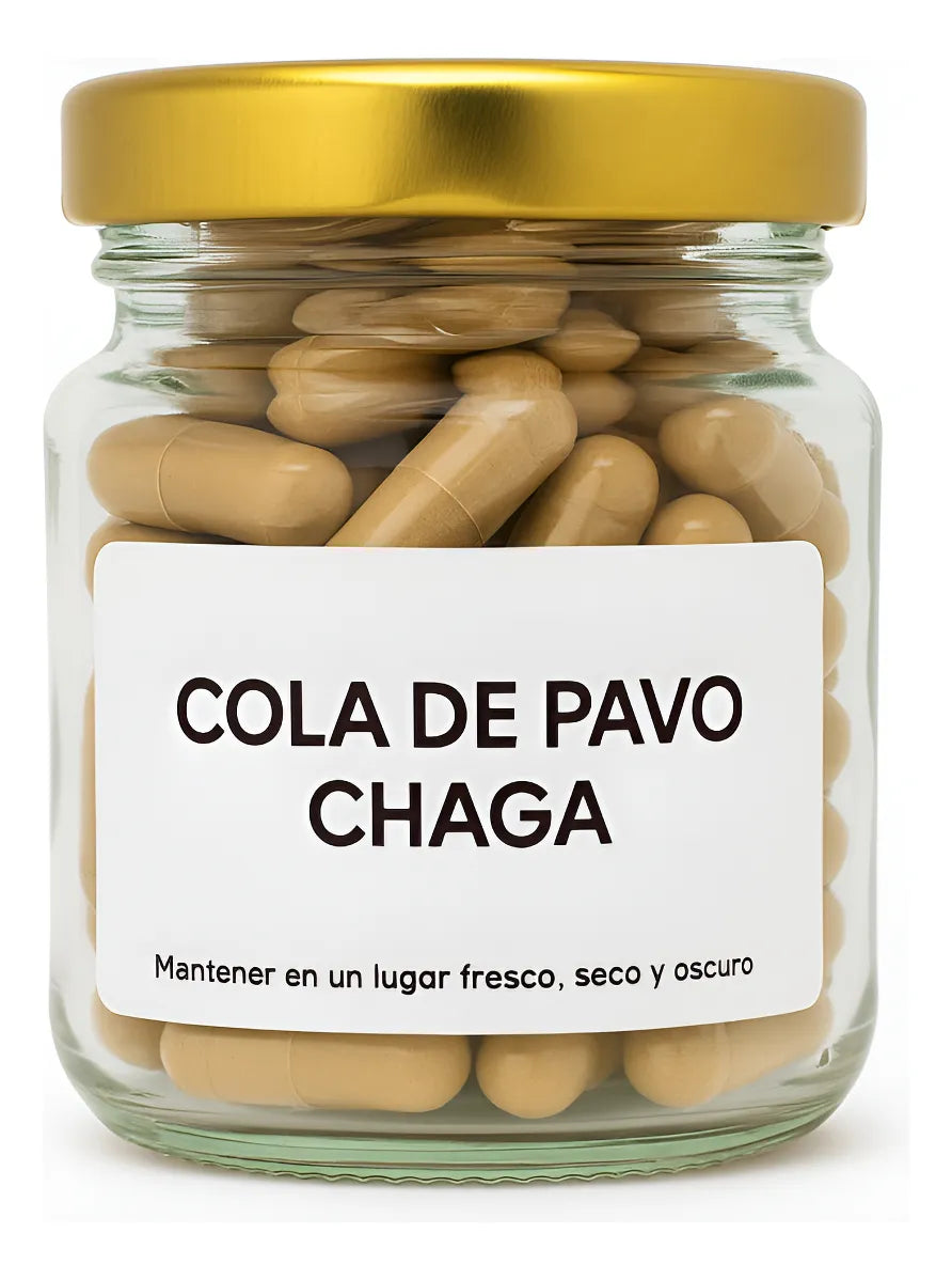 Cola de Pavo y Chaga 60 Cápsulas