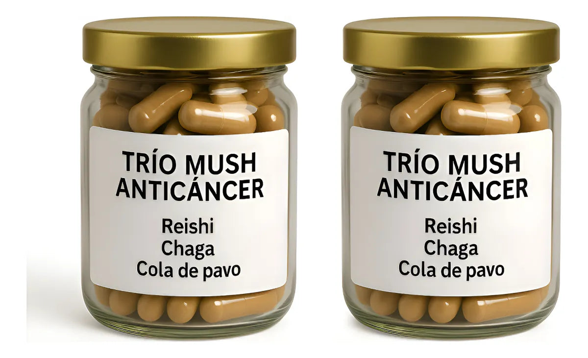 Trio Mush Anticancer - 120 Cápsulas