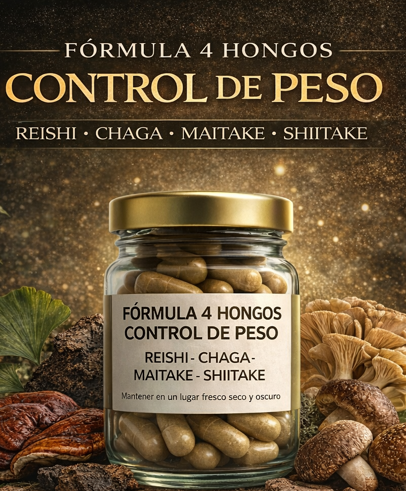 Pack Combo Abdomen & Metabolismo + Fórmula 4 Hongos Control de Peso